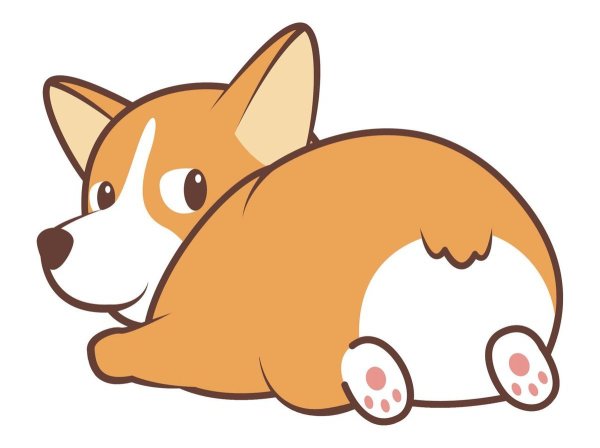 Корги вектор