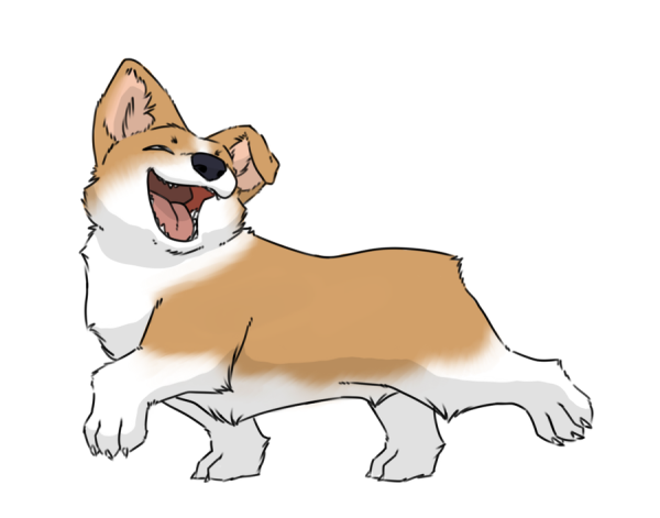 Мультяшный вельш корги пемброк