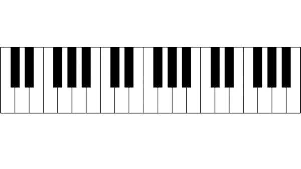 Клавиатура фортепиано октавы