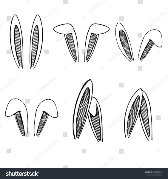 Уши кролика вектор