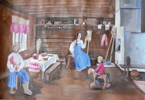 Курная изба 17 век