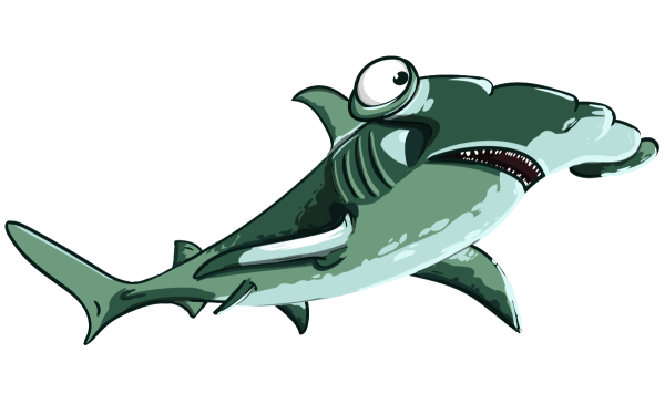 Акула молот рисунок