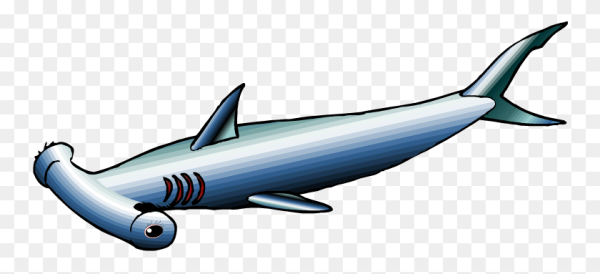 Рыба молот картинка для детей на прозрачном фоне