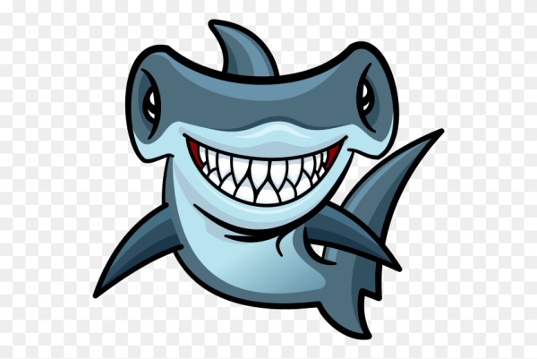 Акула молот мультяшная