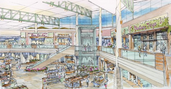 Торговый центр скетч