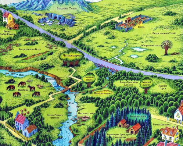 Древняя карта бивень мамонта