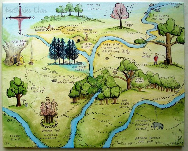 Топографическая карта для начальной школы