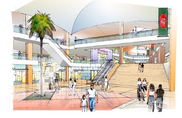 Торговый центр на прозрачном фоне