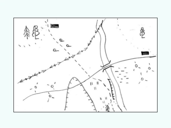 Старая карта местности