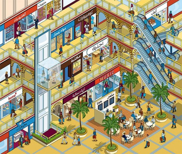 Эскиз торгового центра