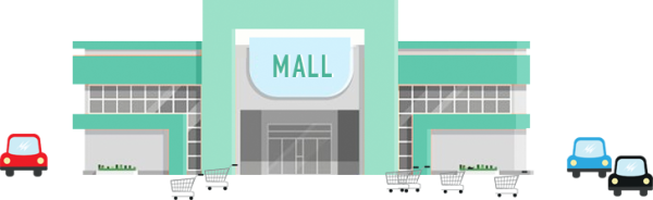 Торговый центр иллюстрация