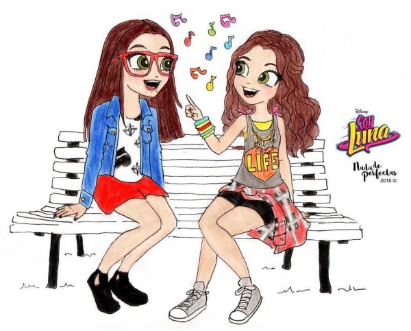 Подружки в мультяшном стиле