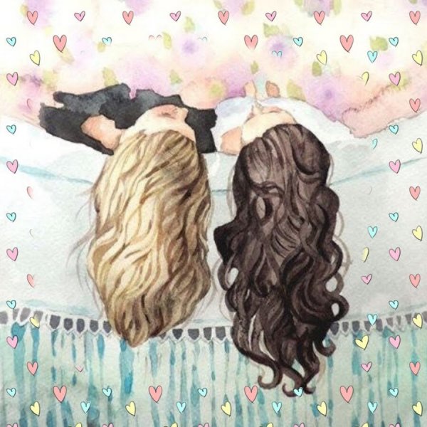 Подруги нарисованные