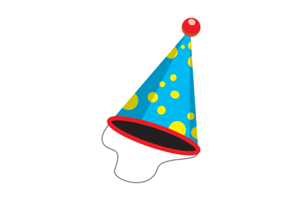 Праздничный колпак нарисованный