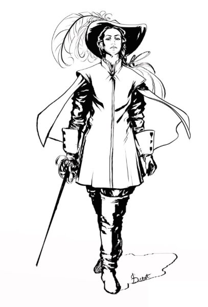 Три мушкетера рисунок