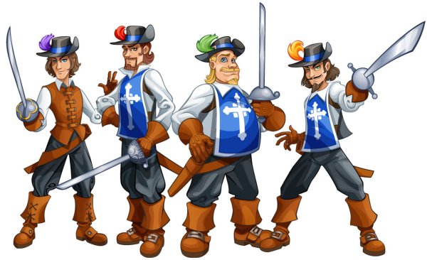 Три мушкетера иллюстрации