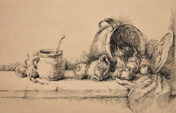 Борис Рыбинский художник Графика натюрморт