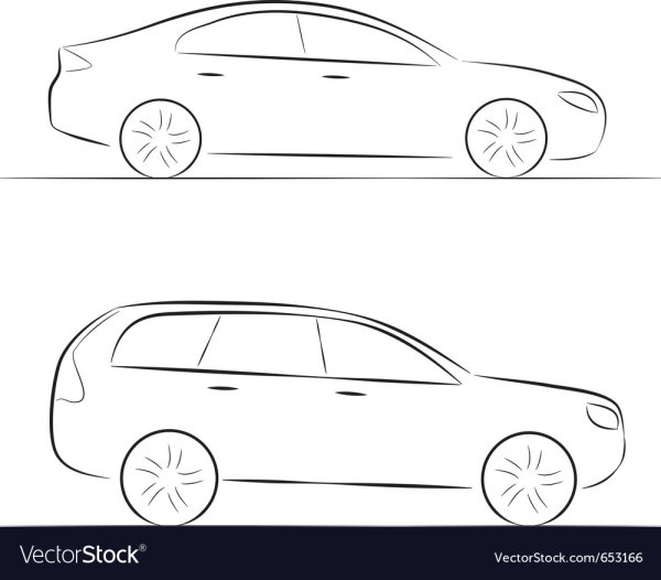 Нарисовать машину сбоку