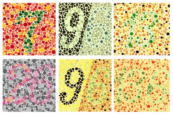 Таблица Рабкина полихроматические Полихроматическая