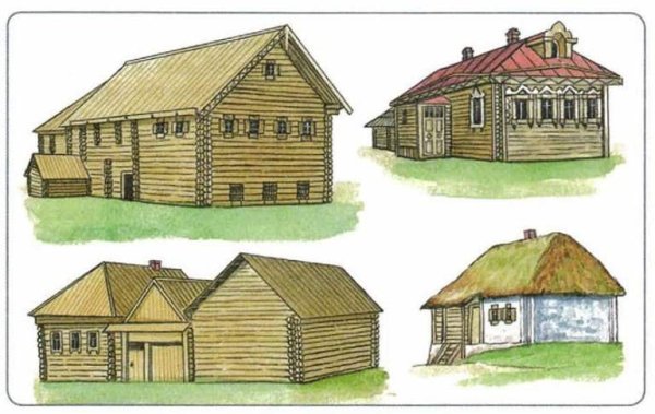 Русская изба 17 век