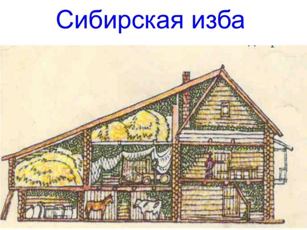 Внутренняя планировка избы