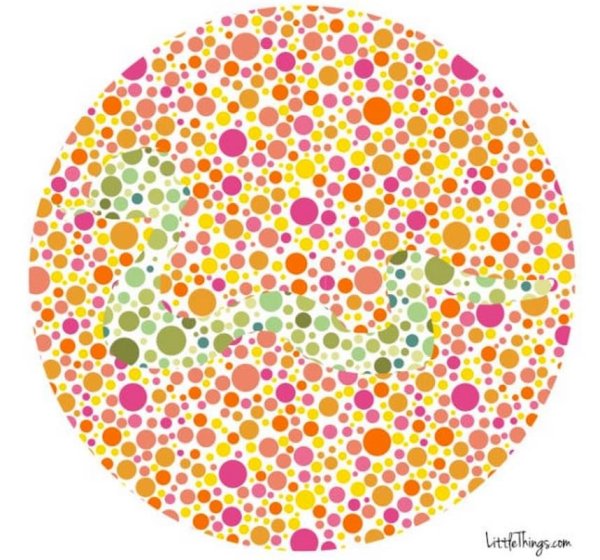 Тест дальтонизм дейтеранопия