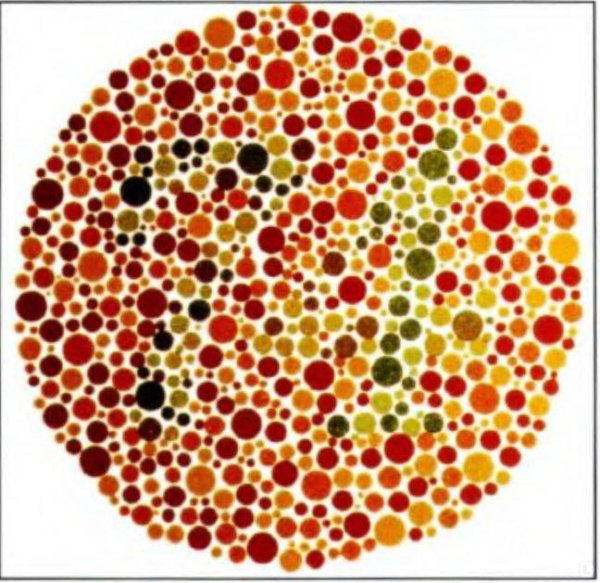 Тест для дальтоников детей