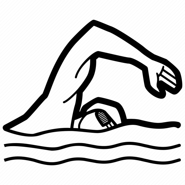 Пловец силуэт