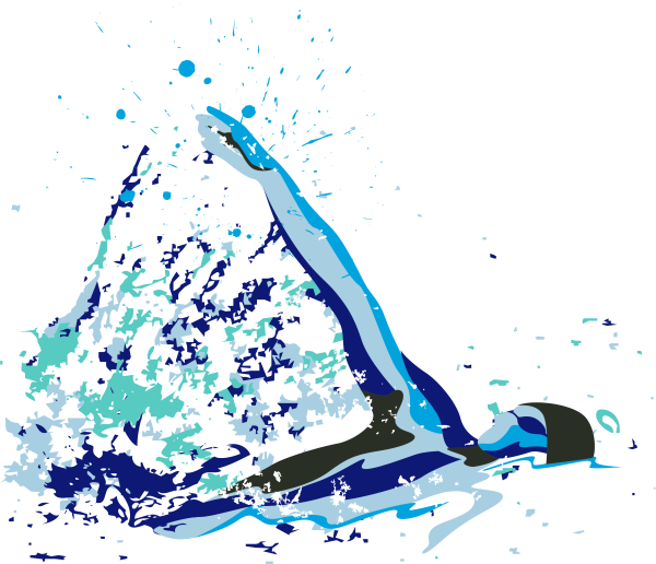 Пловец Баттерфляй вектор