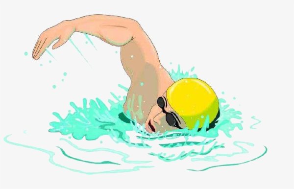 Кроль плавание вектор