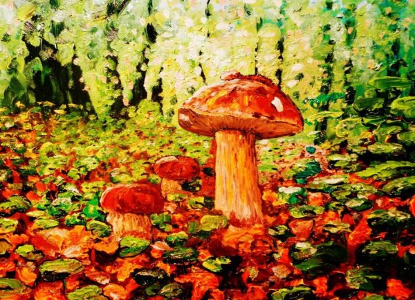 Мухоморы в живописи