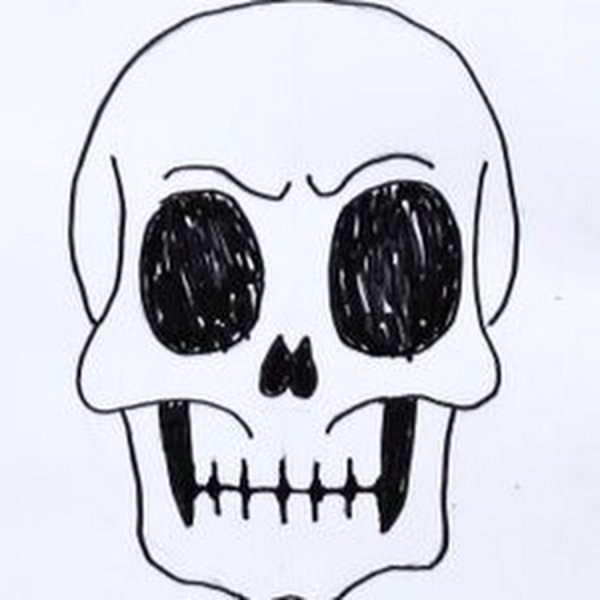 Нарисовать череп маленький