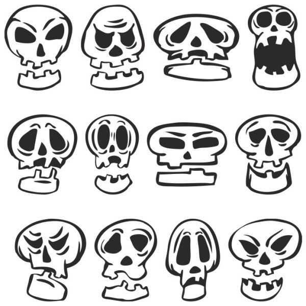 Мультяшные черепа