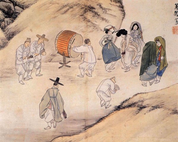 Корейский художник Хевон