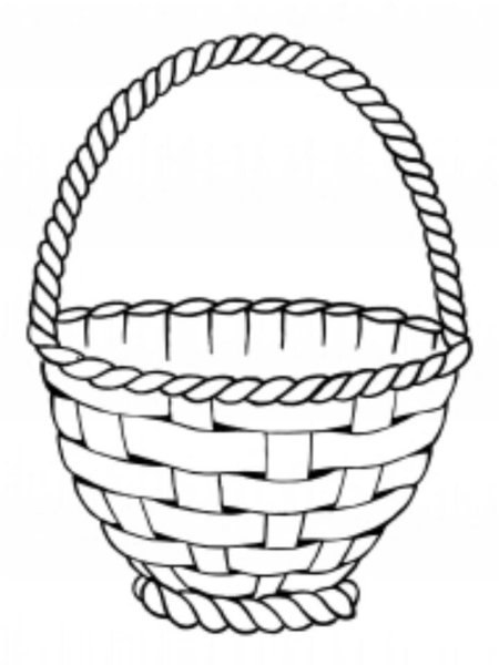 Корзинка для раскрашивания