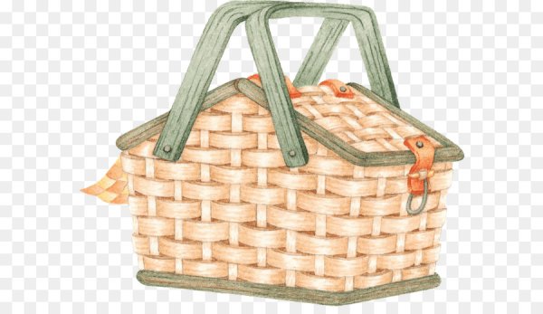 Корзина плетеная мультяшная