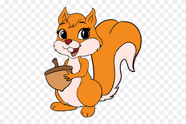 Белочка мультяшка