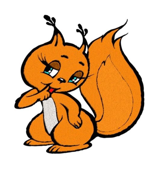 Бельчонок из мультика