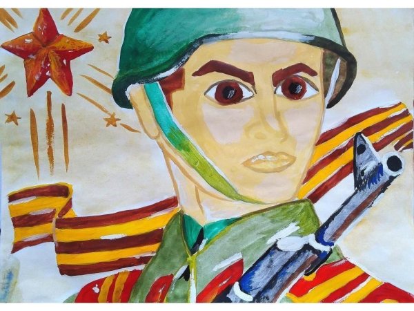 Лёгкий рисунок на тему день героев