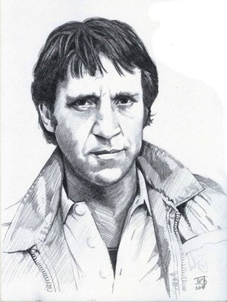 Карандашный портрет Высоцкого