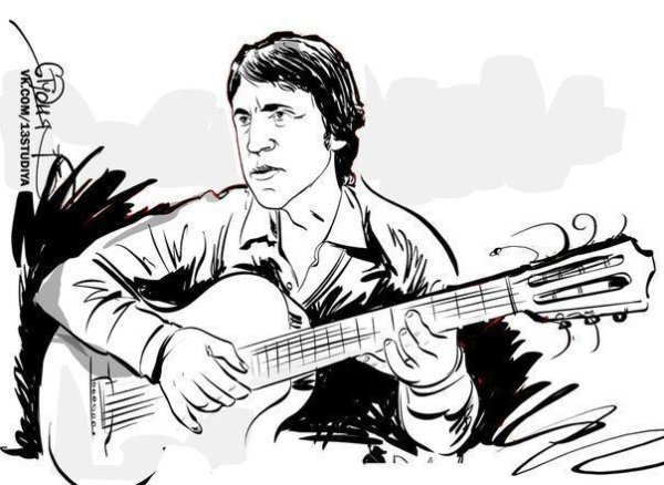 Владимир Высоцкий портрет