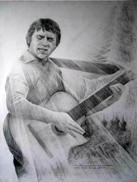 Художник Зуфар Гизитдинов портрет Высоцкого