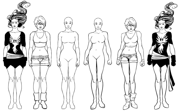 Реыеренсы женские фигуры