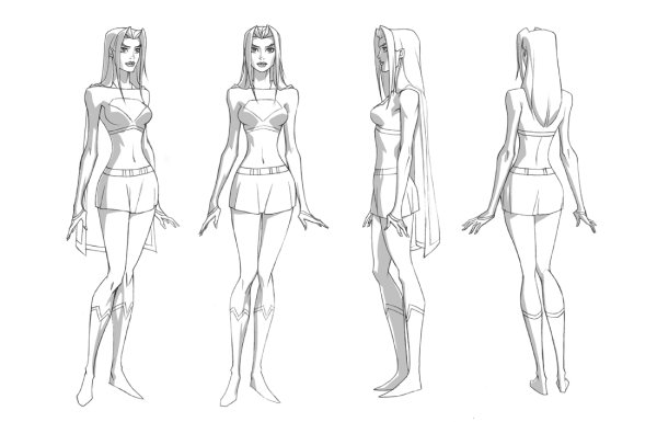 Женская фигура скетч