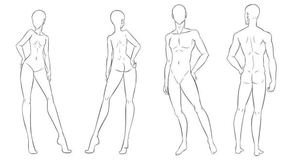 Манекены для рисования мужчин