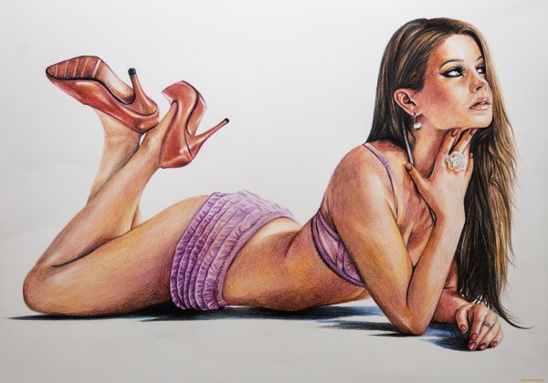 Геральт и Йеннифер арт любовь