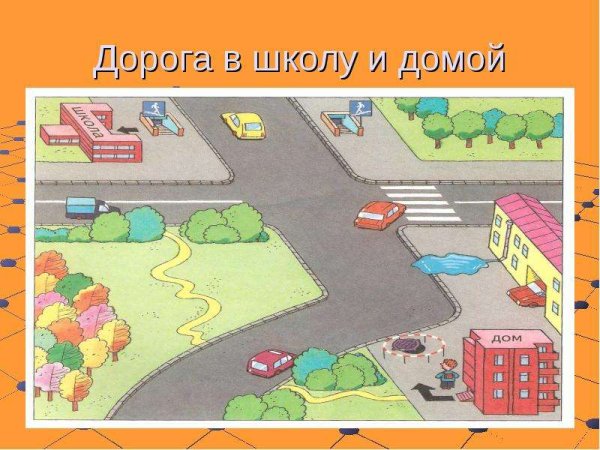 Рисунок безопасная дорога в школу