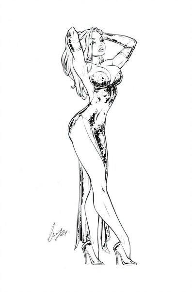 Официантка в стиле пин ап