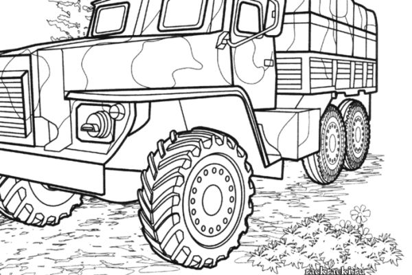 Урал 4320 раскраска