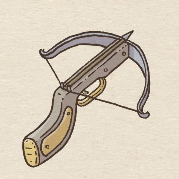 Нарисовать арбалет